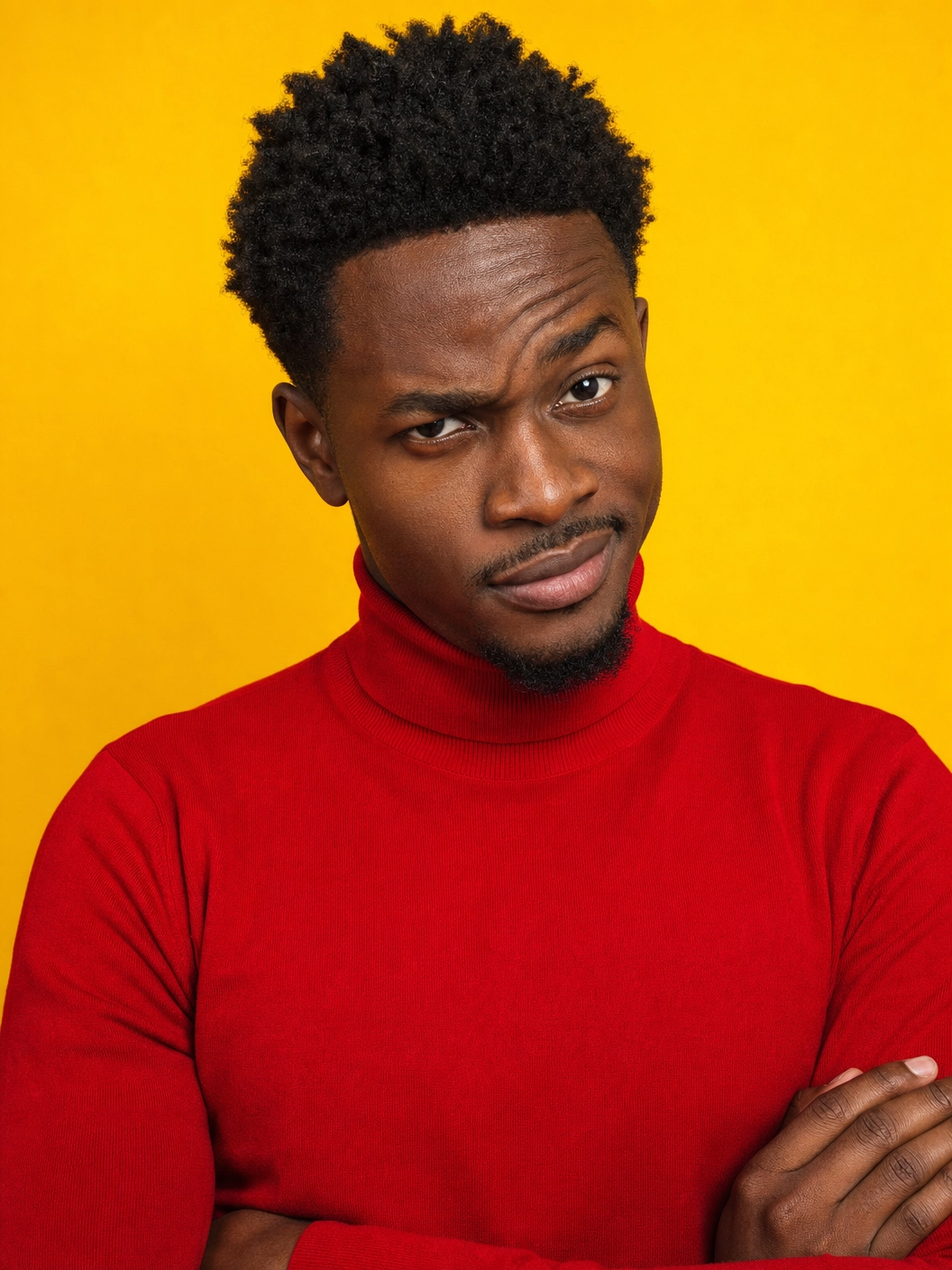 Man celebrating financial win